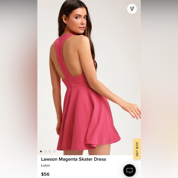 Lulus Dresses & Skirts - 💒 5/$30 LULUS LAWSON DRESS PINK MAGENTA LARGE